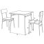 Jídelní set s 2 židlemi, 70x70x76cm, mdf, dub, AUT-O2122 OAK - Barva: hnědá#eup349661euv2