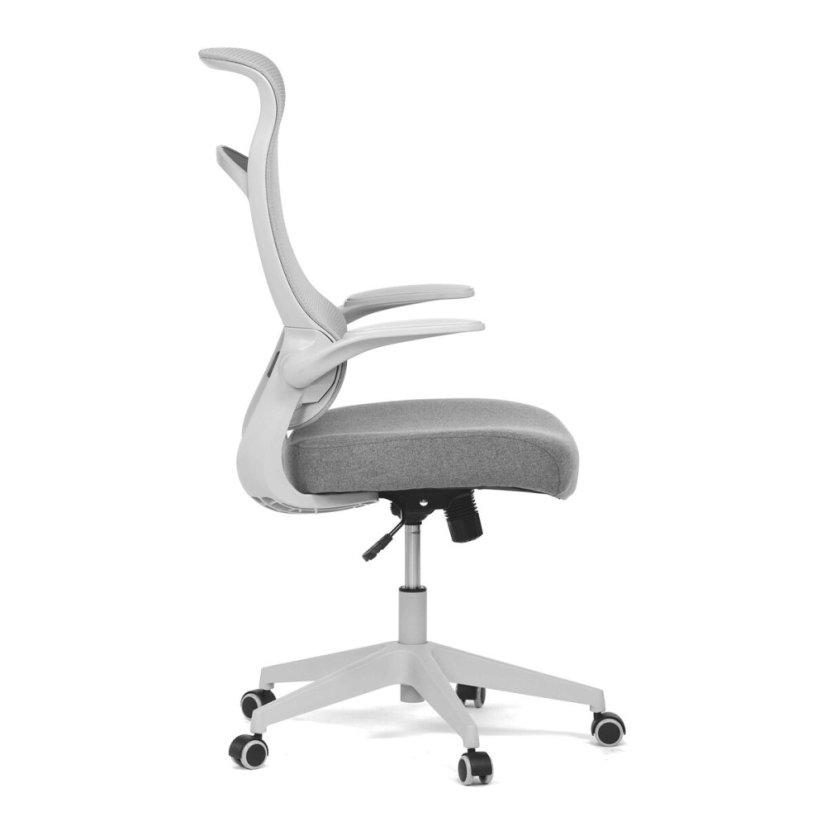 Kancelářská židle, houpací mechanismus, šedá síťovina, KA-A182 GREY