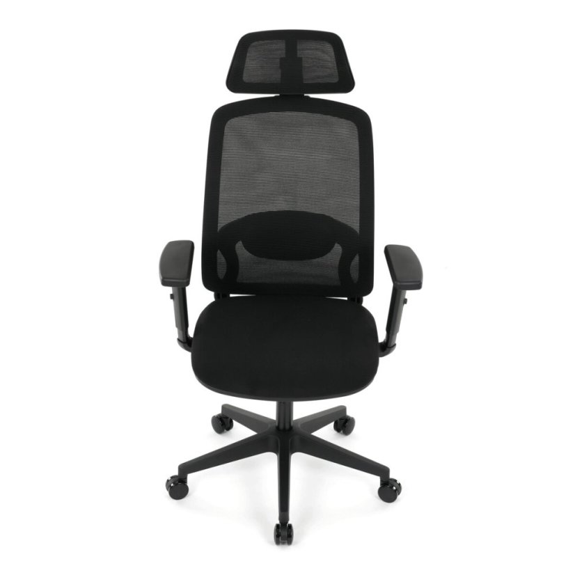 Kancelářská židle, synchronní mechanismus, černá síťovina, KA-S2176 BK