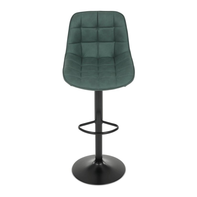 Barová židle, zelená, látka,AUB-V3066 GRN3