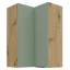 Horní rohová skříňka, aquamarine/dub artisan, ARSANY 60x60 GN-90 2F