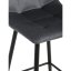 Barová židle, šedá, látka, AUB-X7015 GREY2