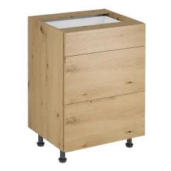 Spodní skříňka, dub artisan, LANGEN D60S3 P
