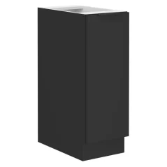 Spodní skříňka s výsuvným košem SIBER 30 D CARGO BB, černá (30 x 82) cm