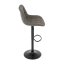 Barová židle, šedá, látka,AUB-V3066 GREY3