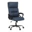 Kancelářské křeslo, houpací mechanismus, modrá ekokůže, KA-Y346 BLUE