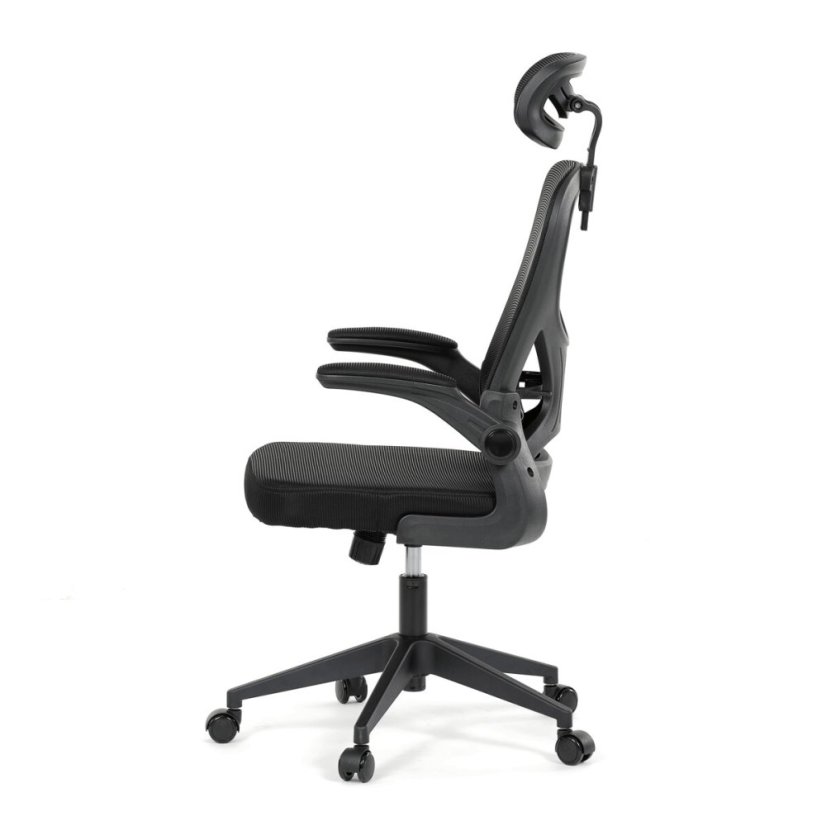 Kancelářská židle, houpací mechanismus, černá, KA-K2021 BK