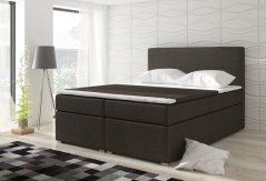 Kontinentální postel Boxspring DIANA tmavě hnědá – vysoký násed cca 60 cm