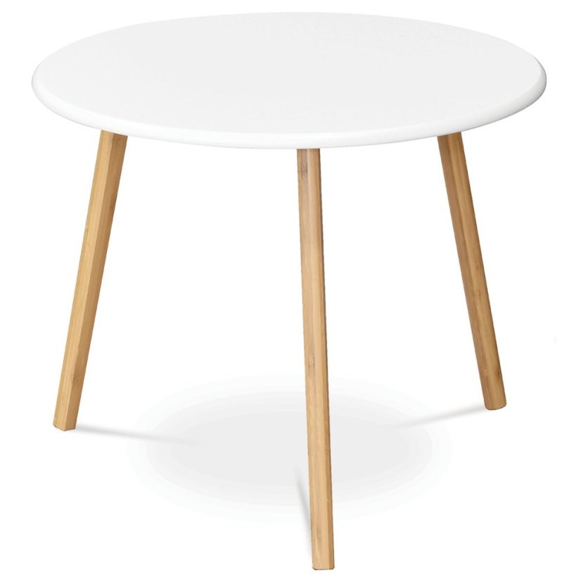 Konferenční stolek 60x60x51cm, mdf, bílá, AF-1144 WT
