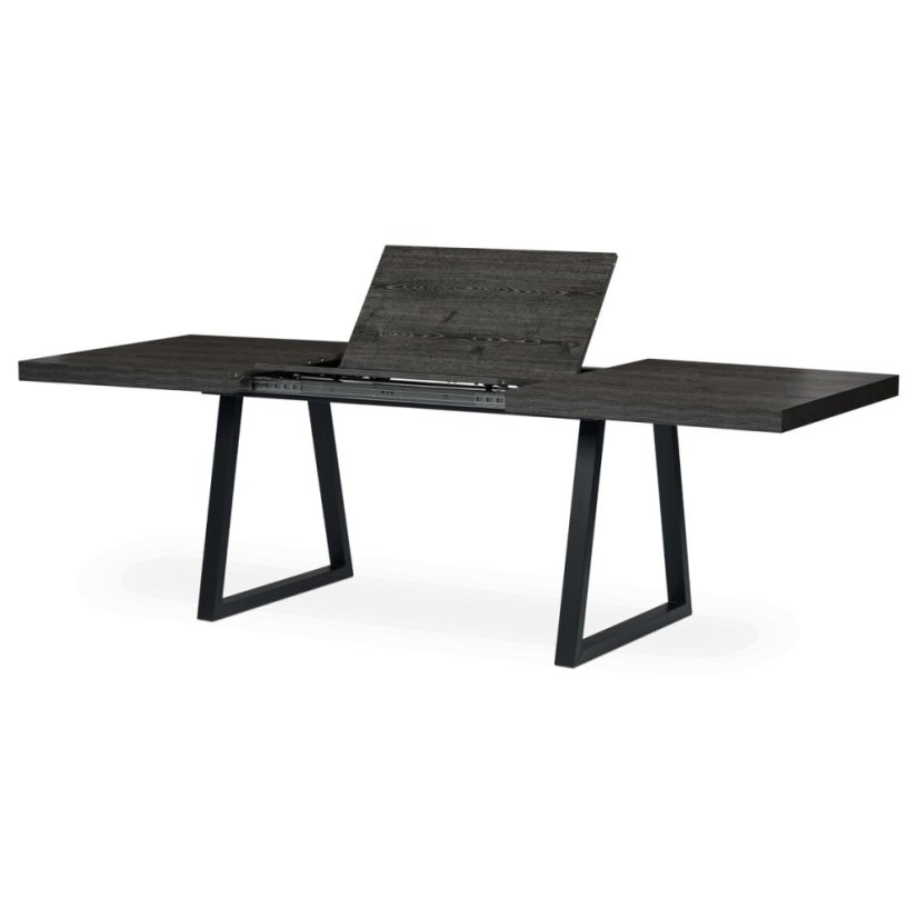 Jídelní stůl rozkládací 160-240x90 cm, lamino, šedý dub, HT-R5624 GREY