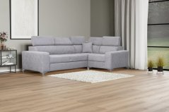 Rozkládací rohová sedačka LONGER II-R-I šedá (270 x 195) cm – rozkládací lůžko