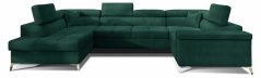 Rozkládací rohová sedačka DENIRA U 337x204cm – rozklad a úložný prostor