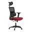 Kancelářská židle, houpací mechanismus, červená síťovina, KA-B1025 BOR
