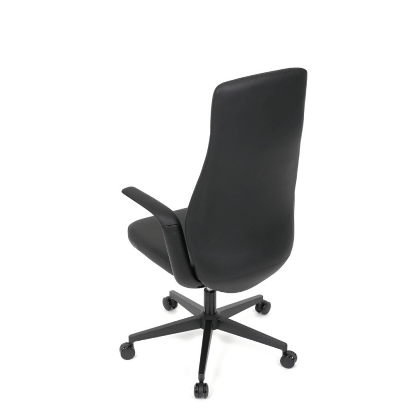 Kancelářské křeslo, synchronní mechanismus, černá ekokůže, KA-T8325 BK