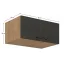 Horní skříňka, VEGA 80 Nagu-36 1F, dub lancelot / šedá matná (80 x 36) cm
