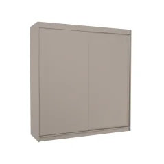 Posuvná skříň TERECIA 200 kašmír (200 x 215) cm – 11 polic pro přehledné uložení