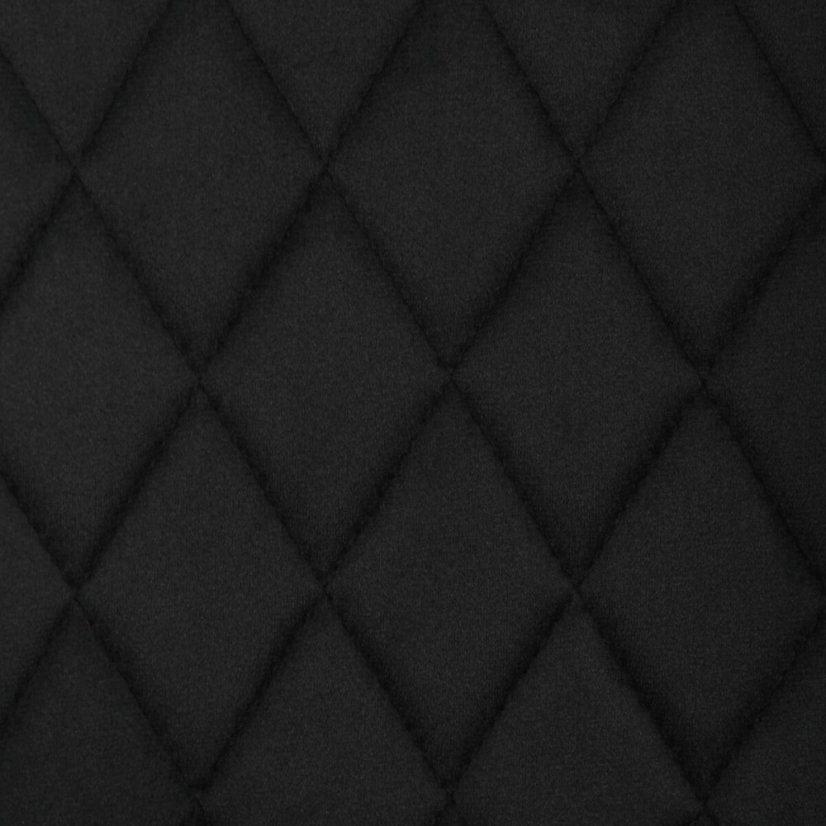 Jídelní židle, černá, sametová látka, DCH-215 BK4