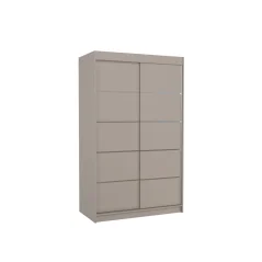 Posuvná skříň BENISSO 120 kašmír (120 x 200) cm – 6 polic pro přehledné uložení