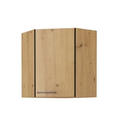 Horní skříňka, černý mat / dub artisan, Monro 60/60 GN-72 1F