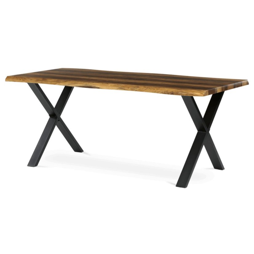 Jídelní stůl 180x90cm, mdf, šedý dub, HT-F4318 GREY - Barva: hnědá#eup349685euv3