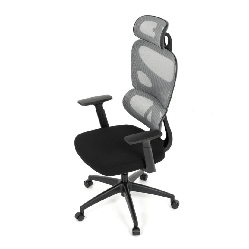 Kancelářská židle, houpací mechanismus, šedá, KA-K2080 GREY