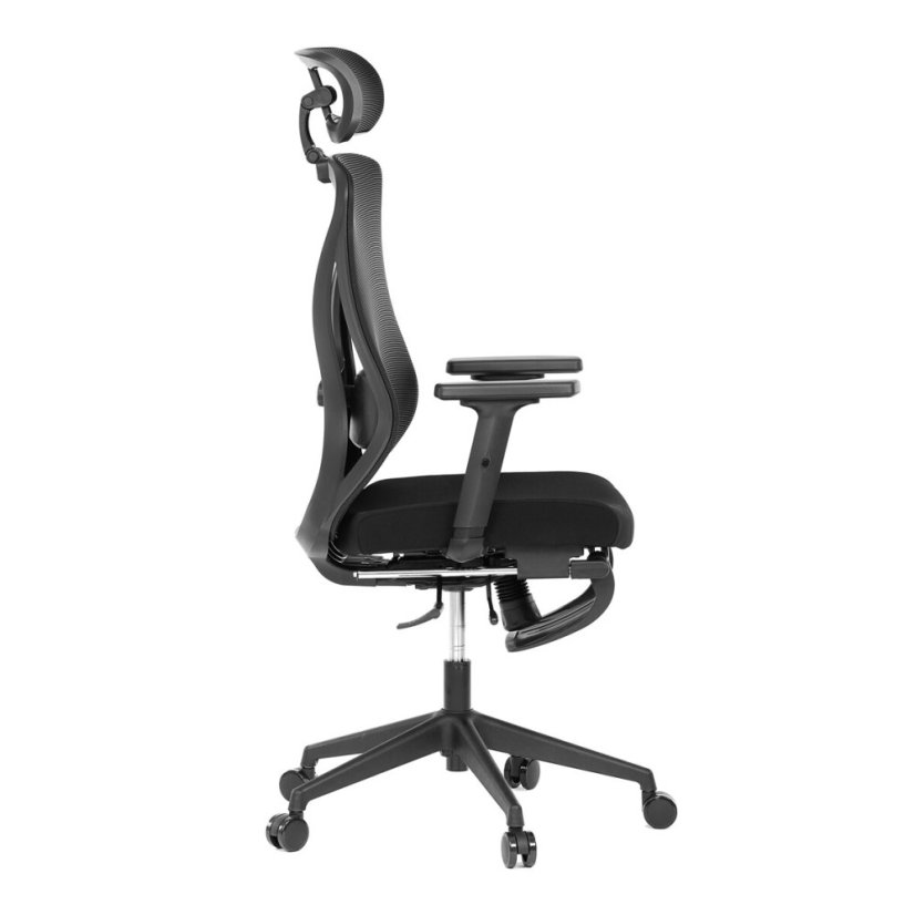 Kancelářská židle, synchronní mechanismus, černá síťovina, KA-S257 BK