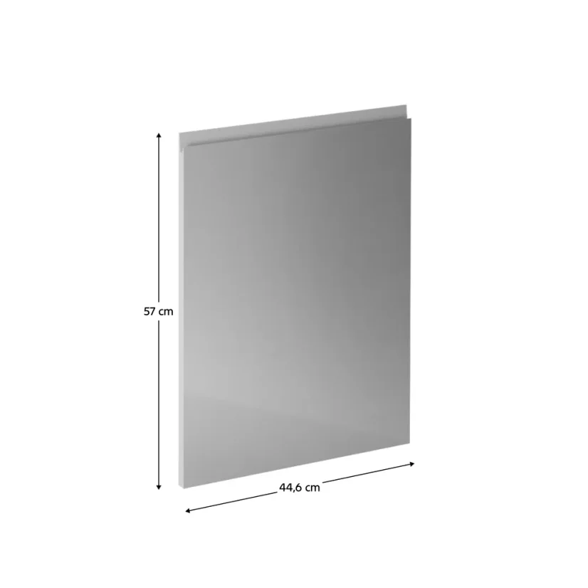 Dvířka na myčku AURORA, bílá / šedá extra vysoký lesk HG (44,6 x 57) cm