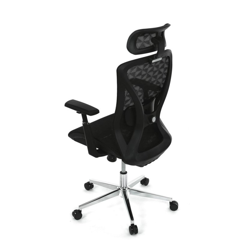 Kancelářská židle, synchronní mechanismus, černá síťovina, KA-S258 BK