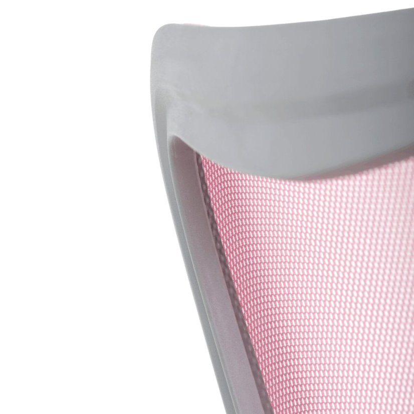 Dětská židle, výškově nastavitelná, růžová síťovina, KA-K2008 PINK