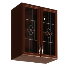 Horní skříňka G60S se sklem SICILA, ořech Milano (60 x 72) cm