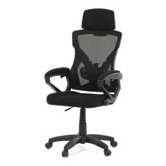 Kancelářské křeslo, výškově nastavitelná, černá látka, KA-R223 BK