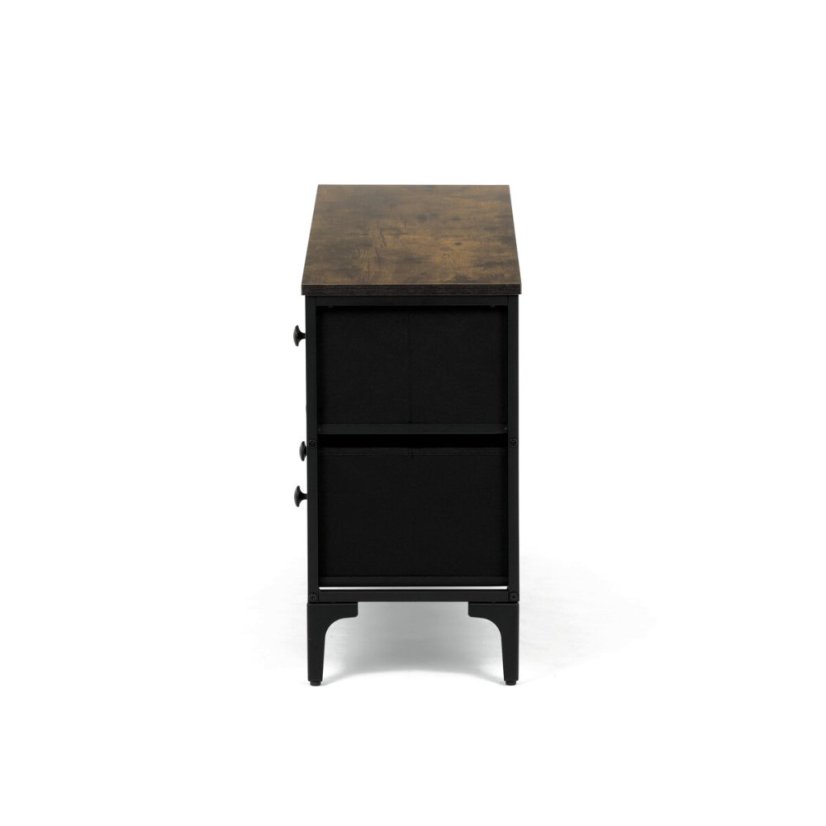Komoda 103x30x56cm, mdf, vícebarevná, AUK-W2103 BK