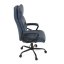 Kancelářské křeslo, houpací mechanismus, modrá ekokůže, KA-Y346 BLUE
