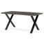Jídelní stůl 160x90cm, mdf, šedý dub, HT-F4316 GREY - Barva: hnědá#eup349684euv2