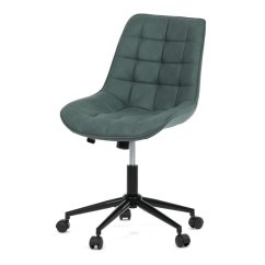 Pracovní židle, výškově nastavitelná, zelená látka, KA-V3120 GRN3