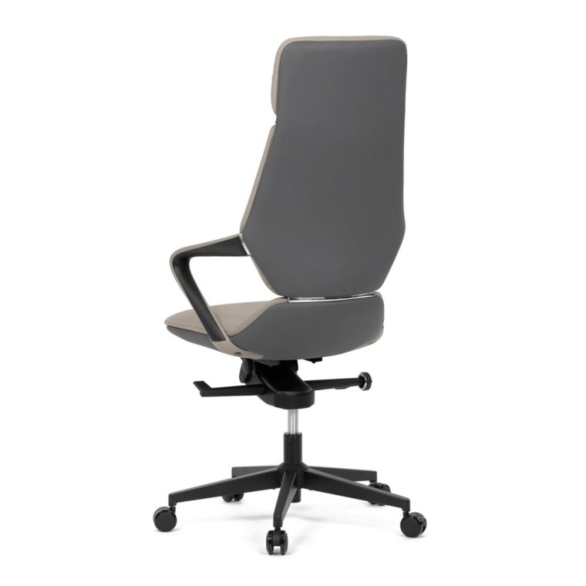 Kancelářské křeslo, houpací mechanismus, šedá ekokůže, KA-T8426 GREY