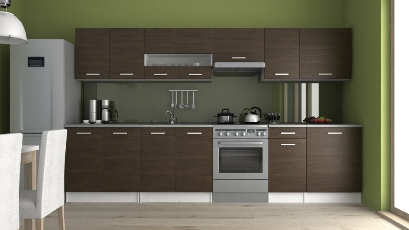 Kuchyňská linka LUSSI III 320x260 wenge