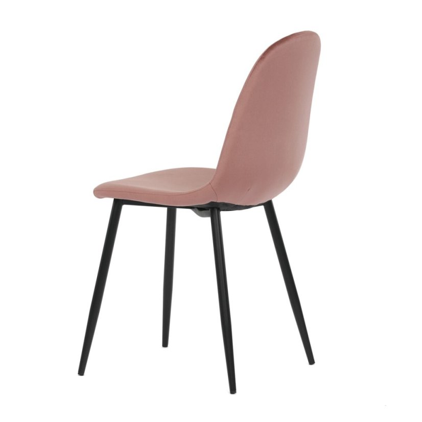 Jídelní židle, růžová, sametová látka, CT-971 PINK4