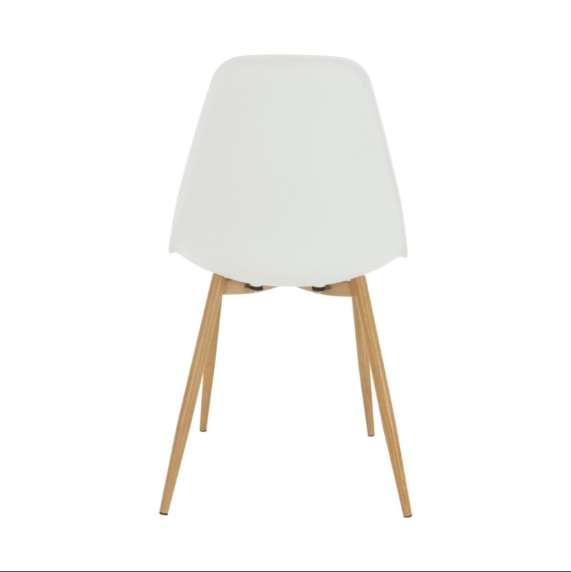 Židle, bílá / přírodní, SINTIA DOPRODEJ*