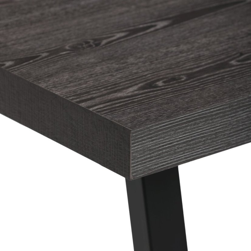 Jídelní stůl rozkládací 160-240x90 cm, lamino, šedý dub, HT-R5624 GREY