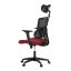 Kancelářská židle, houpací mechanismus, červená síťovina, KA-B1025 BOR