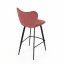 Barová židle, červená, látka, AUB-1068 RED2