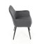 Jídelní židle, šedá, sametová látka, DCH-215 GREY4