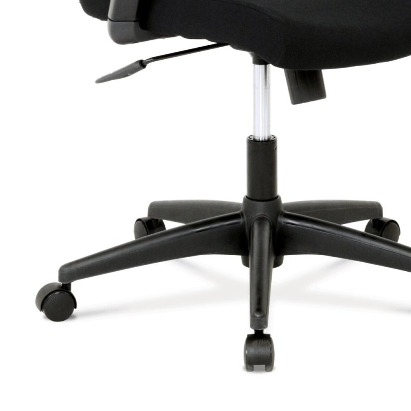Kancelářská židle s podhlavníkem, látka mesh černá, houpací mechanismus