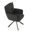 Jídelní židle, šedá, manšestrová látka, HC-X1128 GREY2