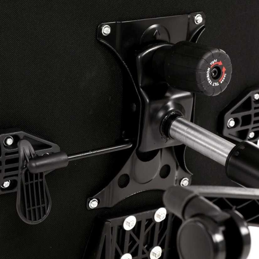 Kancelářská židle, houpací mechanismus, červená síťovina, KA-B1025 BOR