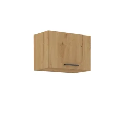 Horní skříňka, Monro 50 GU-36 1F, černý mat / dub artisan (50 x 36) cm