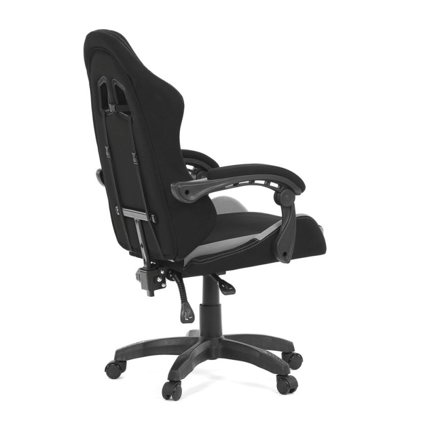 Herní křeslo, synchronní mechanismus, látka, KA-R209 GREY - Barva (vyberte): černá#eup349535euv1