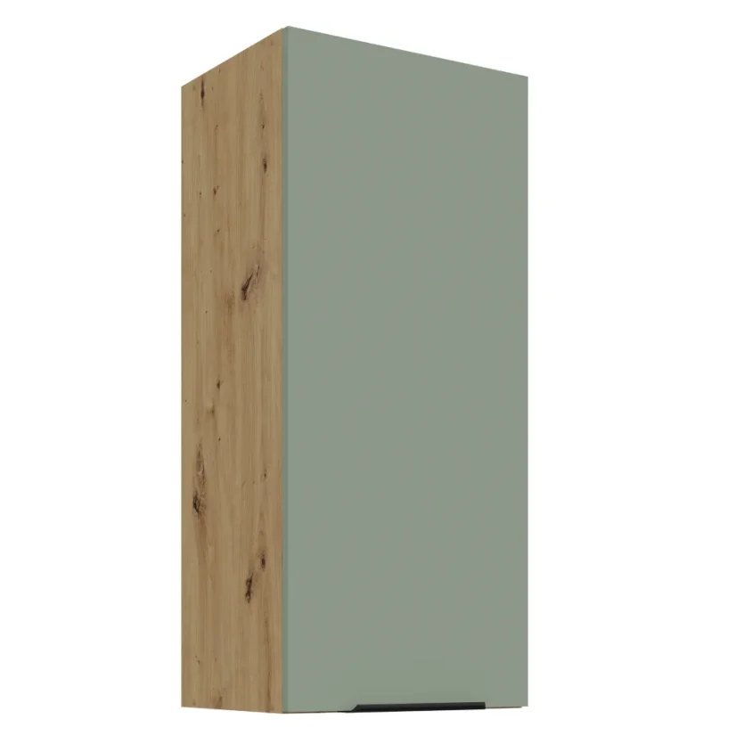 Horní skříňka ARSANY 40 G-90 1F, aquamarine/dub artisan (40 x 90) cm