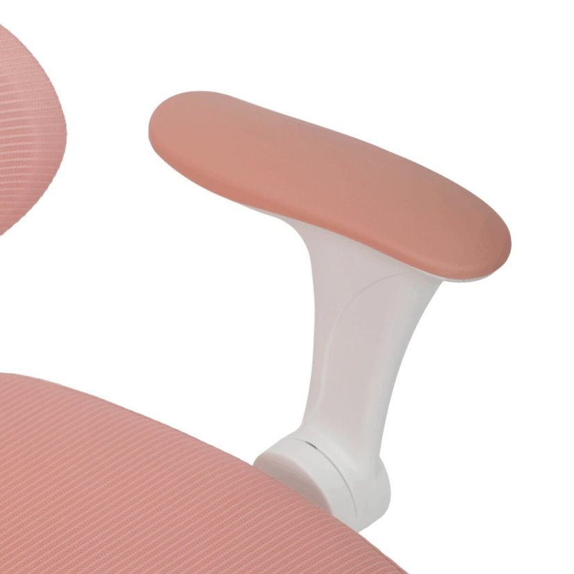 Dětská židle, výškově nastavitelná, růžová síťovina, KA-K1063 PINK